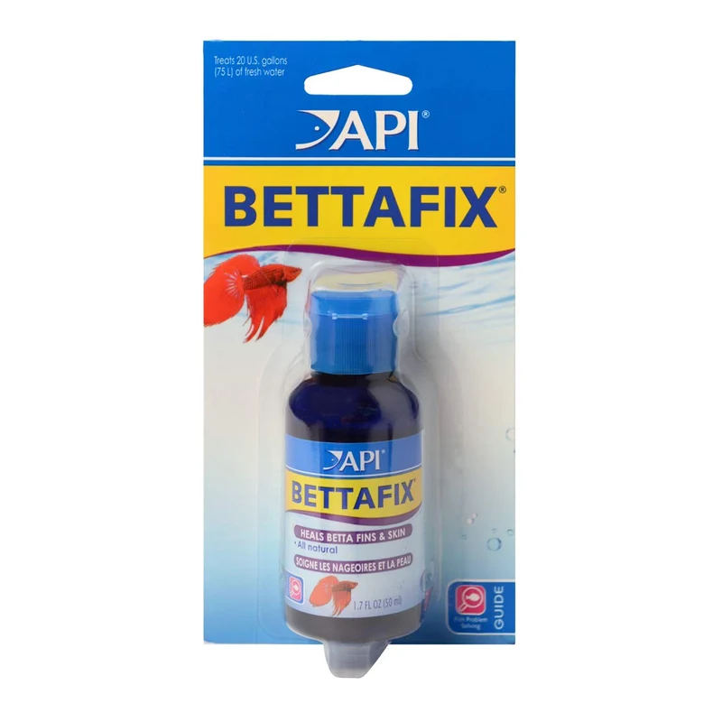 API BETTAFIX – Remède antibactérien et antifongique pour bettas – Bouteille 1,7 oz
