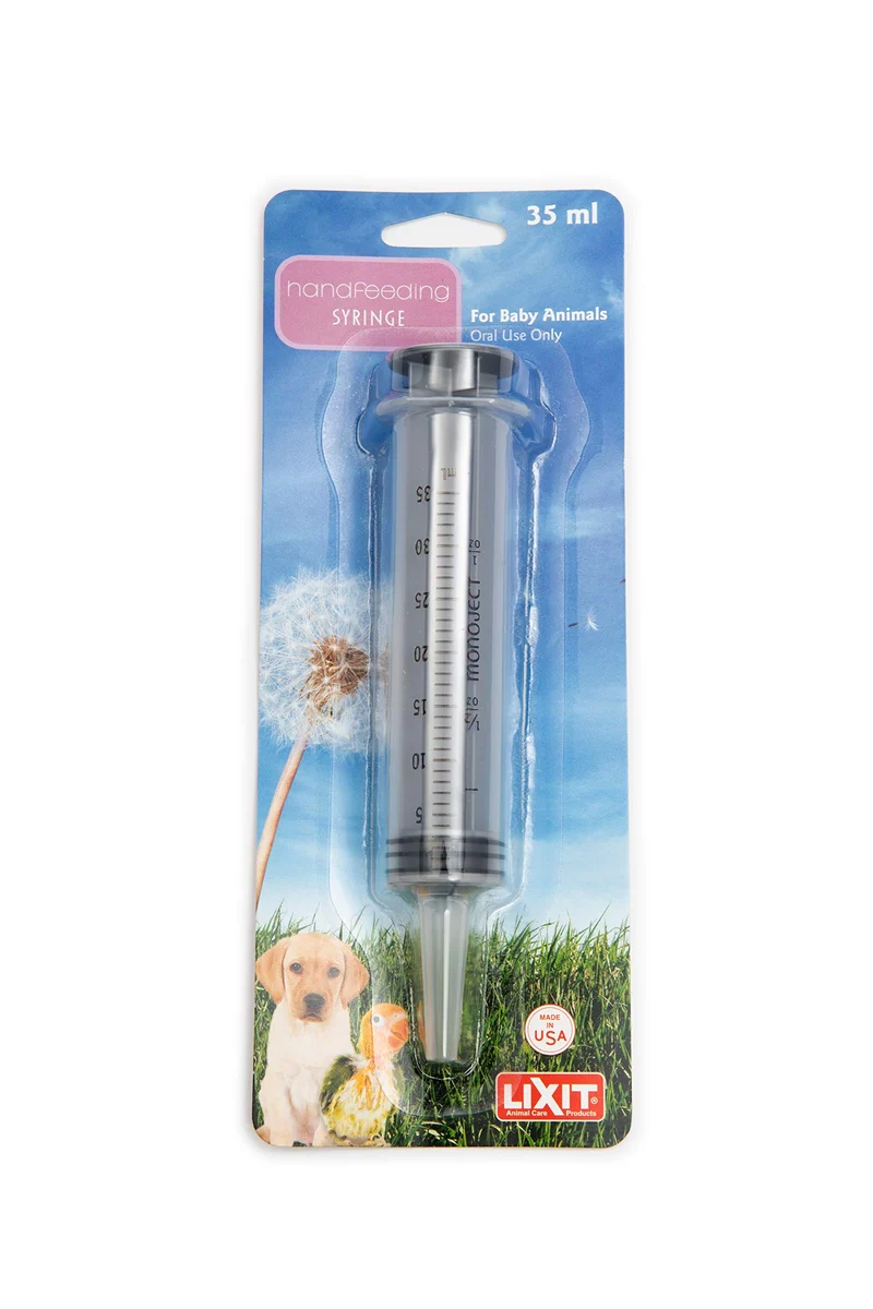 Lixit Seringue d’Alimentation Manuelle 35 ml – Nourrir les Jeunes Animaux