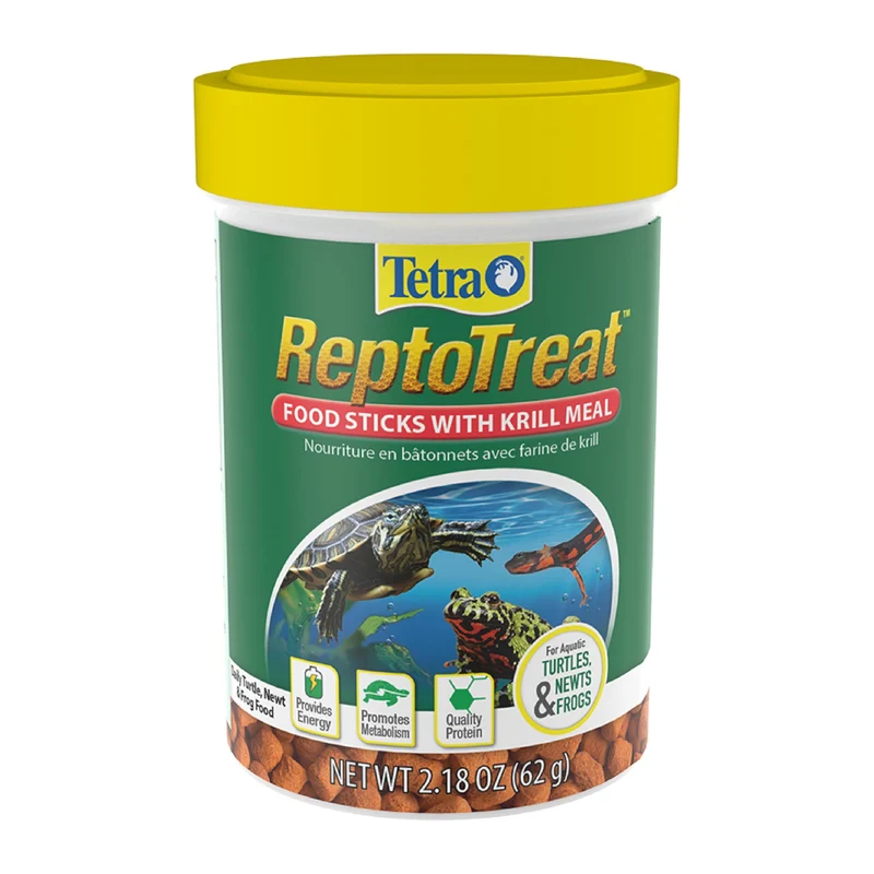 TetraFauna ReptoTreat Suprema – Bâtonnets flottants riches en crevettes pour tortues et amphibiens (61 g)