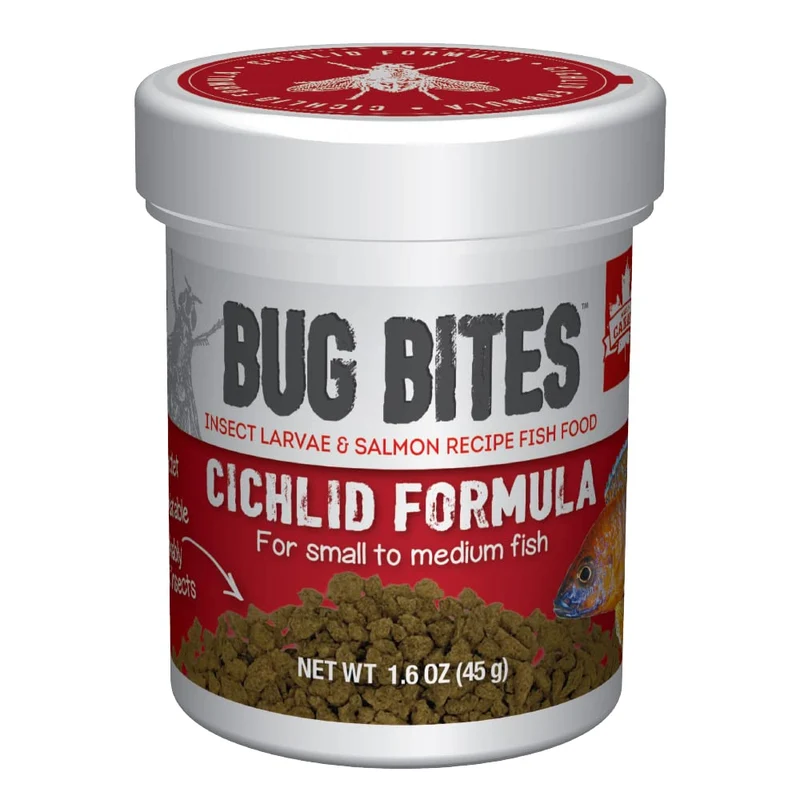Fluval Bug Bites – Nourriture pour Cichlid, Granulés insectes, 45 g, A6580