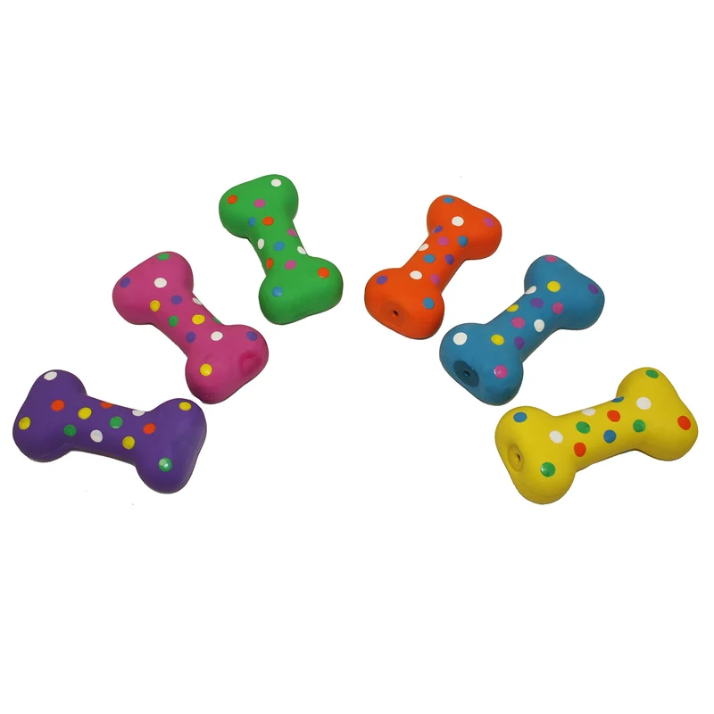 Multipet os peluche latex pois 4 pouces – Jouet pour chien