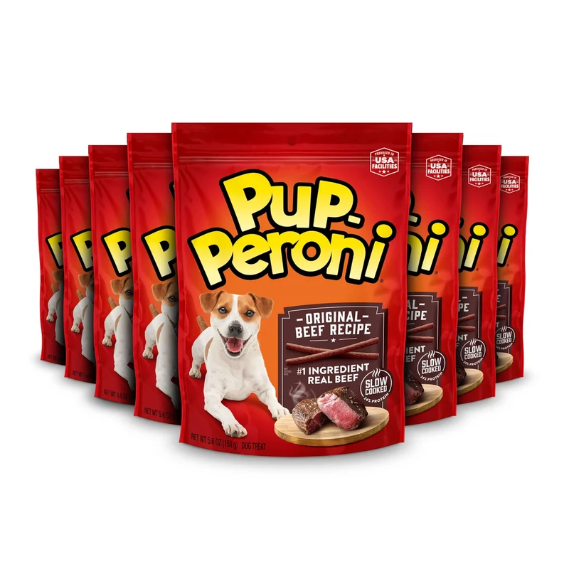 Pup-Peroni Original Boeuf – Friandises Chien Douces, 5,6 oz, Lot de 8