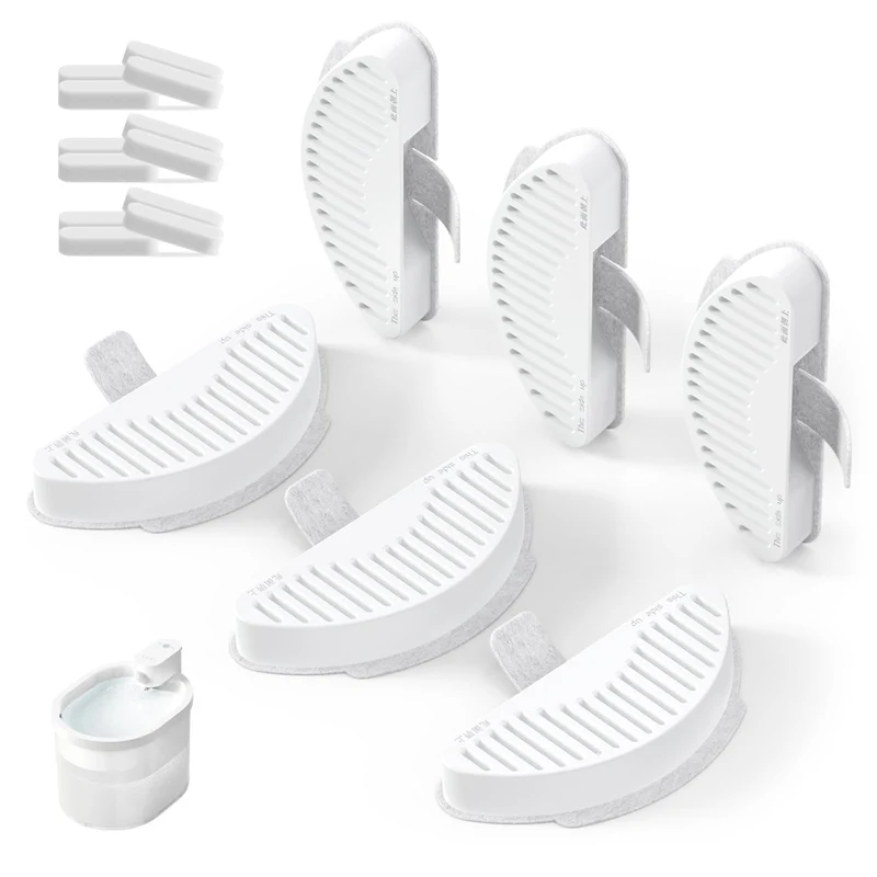 uahpet Filtres officiels pour fontaine animale – version améliorée, 6 filtres + 12 éponges (67oz/2L)