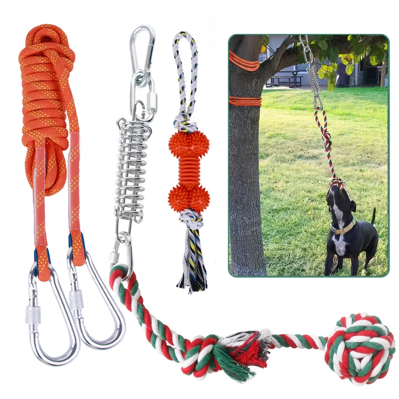 HOPET – Jouets Corde pour Chien | Tir à la Corde Extérieur et Exercice, Durable et Réglable