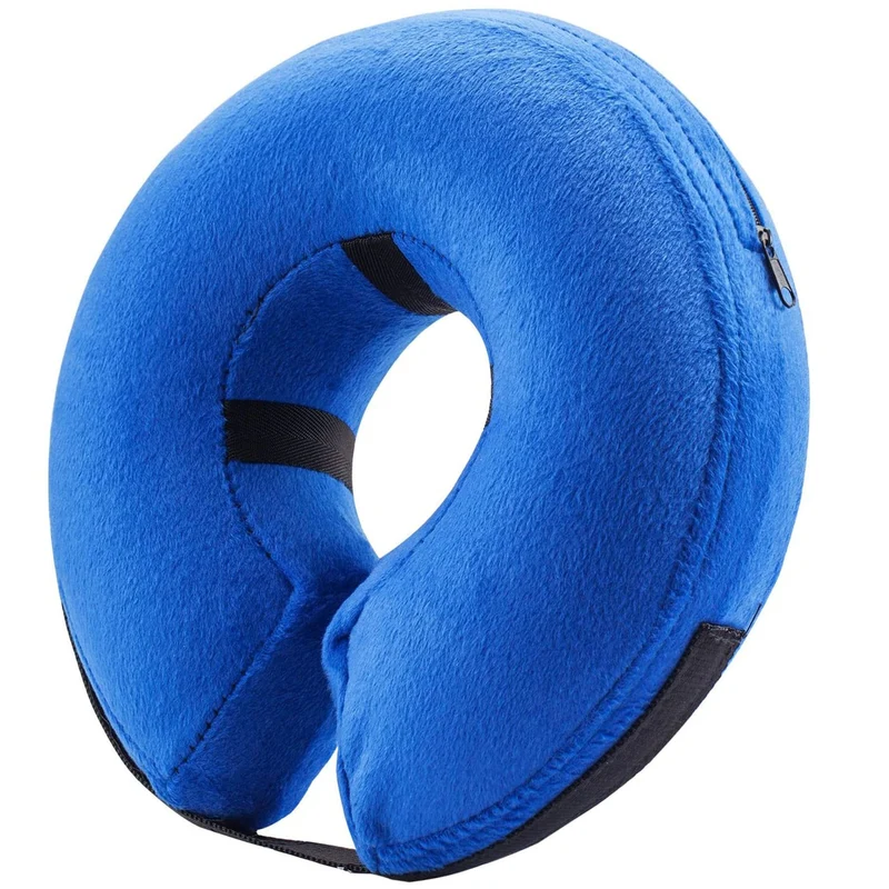 BENCMATE – Collier gonflable bleu pour chiens et chats (Grand+) – Confort, protection et praticité