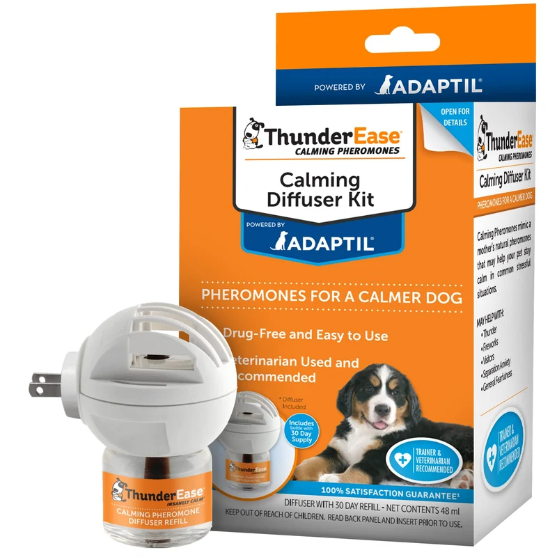 ThunderEase Kit Diffuseur Calme pour Chien | ADAPTIL – Recommandé par les vétérinaires (30 jours)