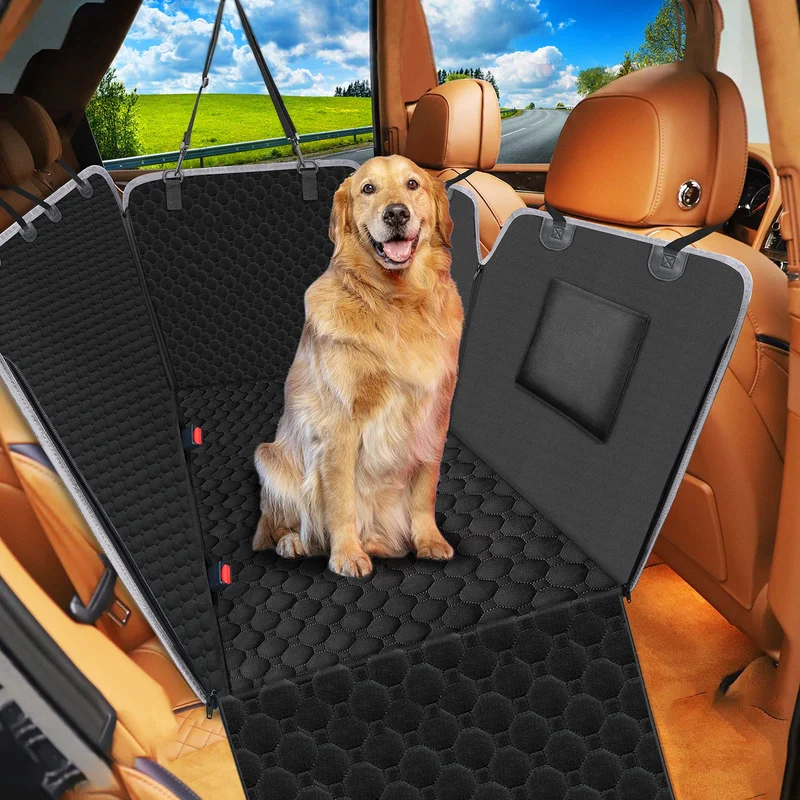 Mancro Hamac Chien pour Siège Arrière – Imperméable 600D, 4-en-1