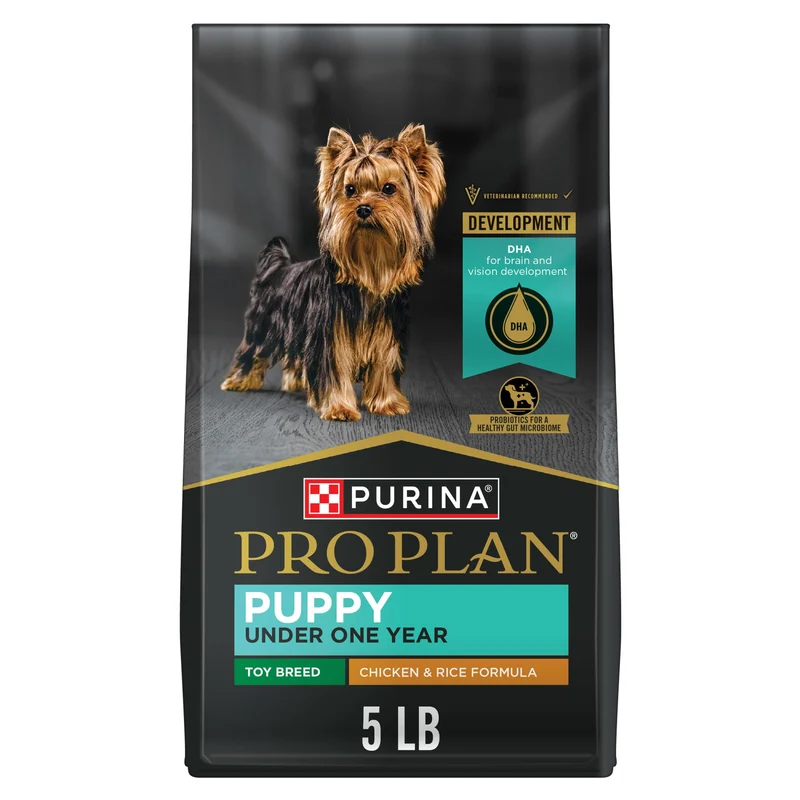 Purina Pro Plan – Alimentation chiot petite race, haute protéine, DHA et poulet et riz – Sac 2,27 kg