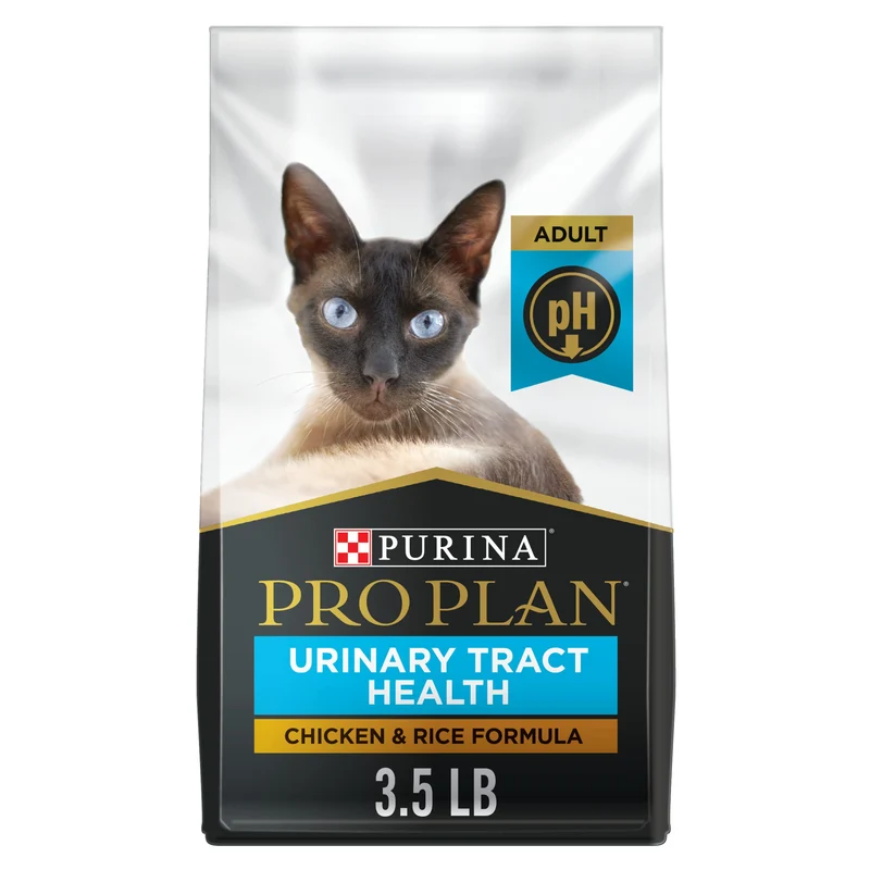Purina Pro Plan Alimentation sèche pour chats — Santé des Voies Urinaires, Poulet et Riz, Sac de 1,59 kg