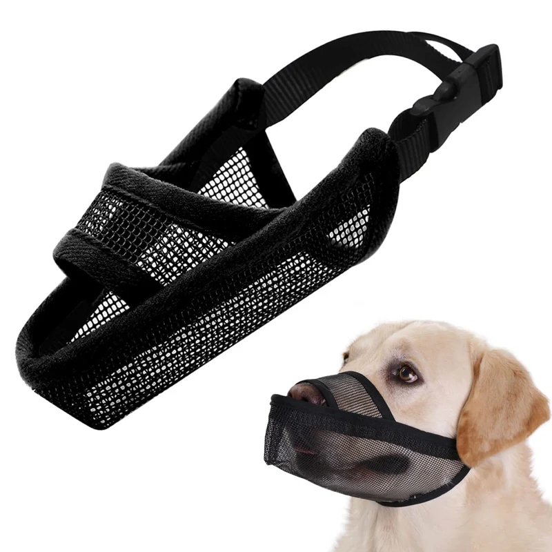 Crazy Felix Muselière Nylon pour Chiens (Taille L) – Respirante, Facile à Mettre, Confort et Contrôle