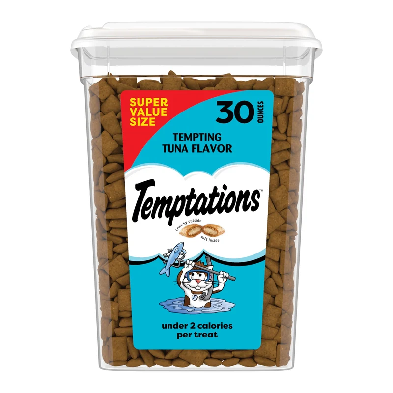 Friandises Temptations pour chat – Croquant et moelleux, saveur Thon, Tube 30 oz