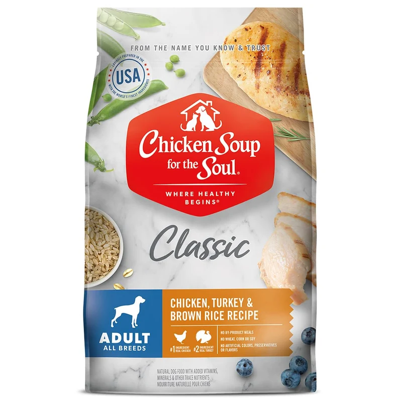 Soupe de Poulet pour l’Âme – Aliment Sec Premium pour Chiens Adultes, Viande Réelle, Sans Sous-Produits