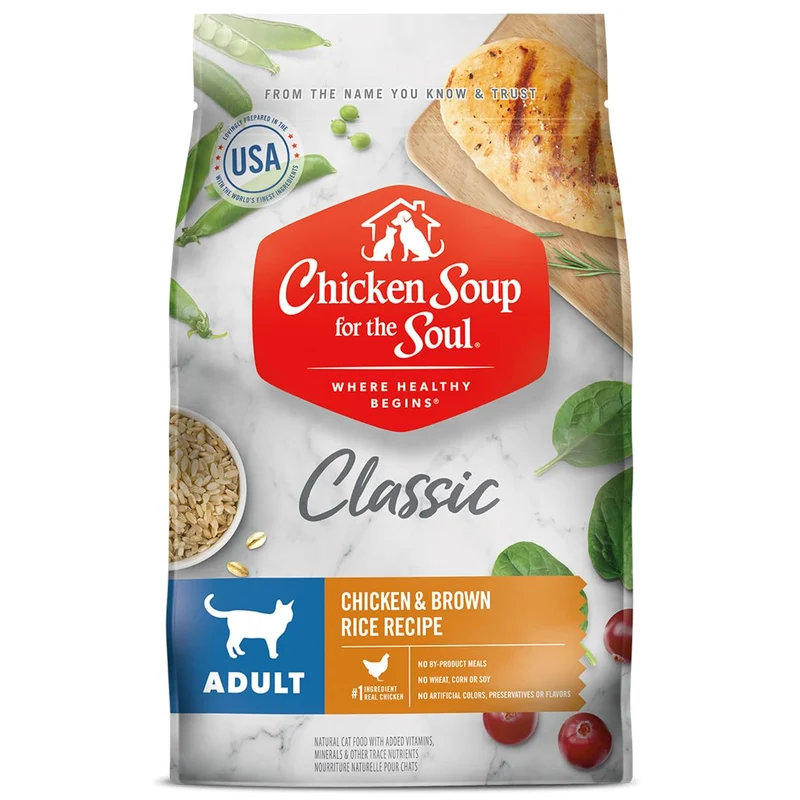 Chicken Soup for the Soul – Nourriture Sèche Premium pour Chat Adulte – Premier Ingrédient Viande, Sans Sous-Produits, 4,5 lb