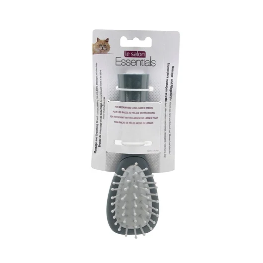 Le Salon Essentials Cat Bristle/Steel Pin Combo Brush, Small