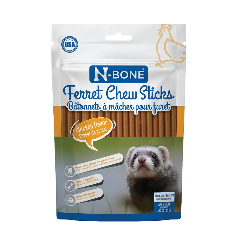 N-Bone Furet – Bâtonnets à Mâcher Saveur Poulet, 53 g