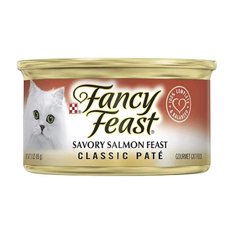 Fancy Feast Distribution Américaine – Saumon pour chat, boîte de 3 onces (environ 85 g)
