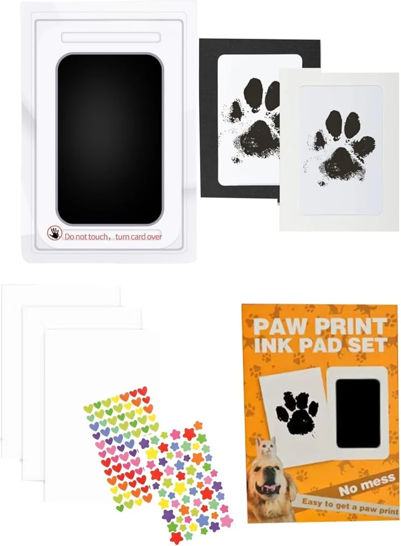 PERZUMI Kit Empreinte Patte Sans Encre – Pour Chiens et Chats, Souvenir Durable