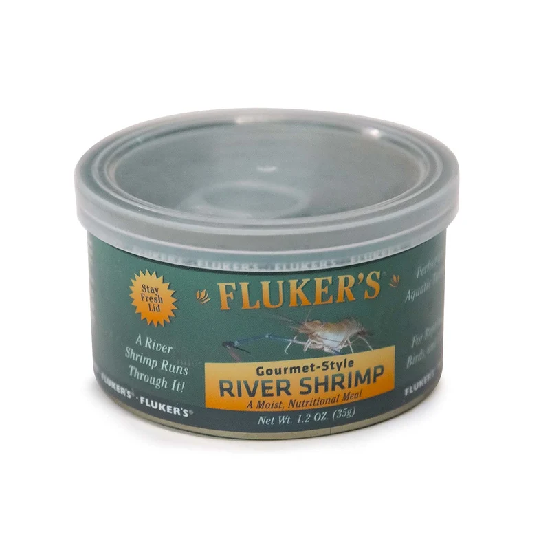 Fluker's Aliments Gourmet en Conserve – Reptiles, Poissons, Oiseaux et Petits Animaux | Crevettes de Rivière 1,2 oz