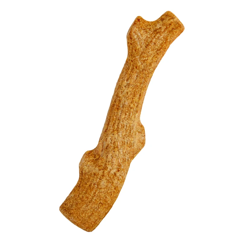 Outward Hound par Petstages Super Dogwood – Jouet à mâcher durable en bois réel, XS – Fabriqué aux États-Unis