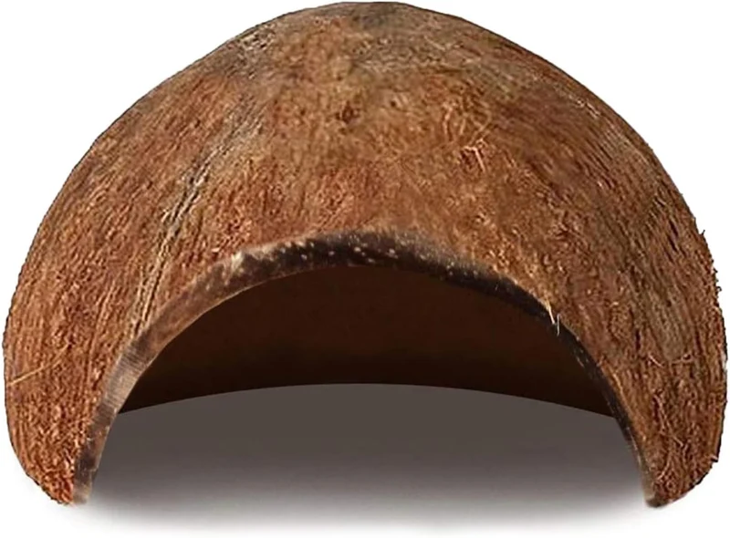 SunGrow Betta Cave — Caverne en noix de coco pour Betta, refuge privé et spacieux (1 pièce)