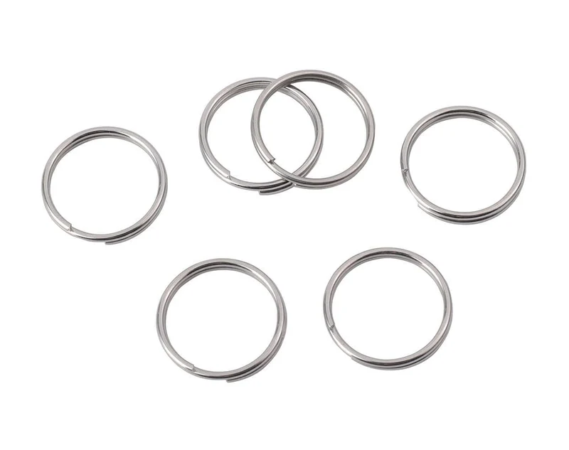 KANSPHY – Anneaux à clé divisibles 1/2 pouce en acier inoxydable, 16 mm – Lot de 50, pour chiens, chats et bricolage