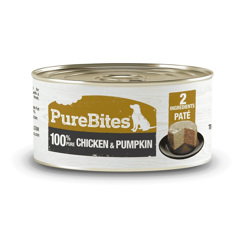 PureBites Poulet et Citrouille – nourriture en conserve pour chiens