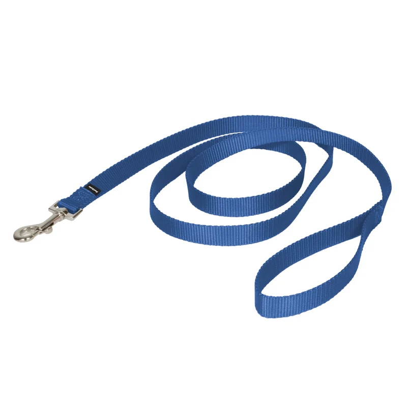 PetSafe Laisse en Nylon — Robuste et Confortable pour Promenades Quotidiennes — Attache Rapide, Poignée Douce, 6 Pieds — Bleu Royal