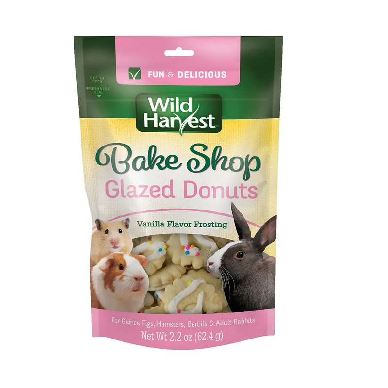 Beignets glacés Wild Harvest pour petits animaux – cochons d’Inde, hamsters, gerbilles et lapins adultes – sachet 0,14 lb