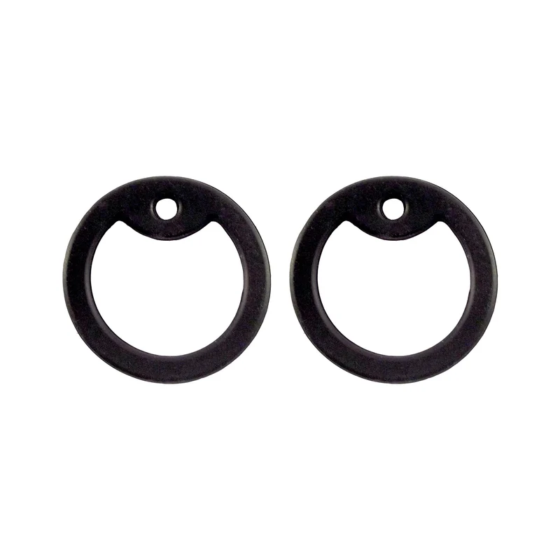 Tag-Z Lot de 2 Silenceurs noirs pour plaques d'identification – Silicone durable, finition matte