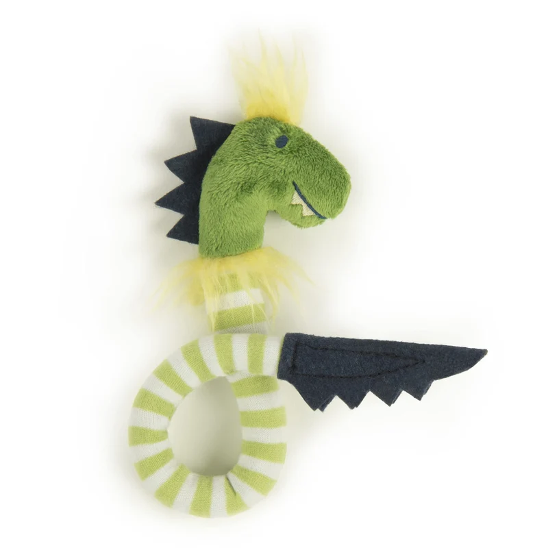 SmartyKat Bendy Buddy – Jouet Chat Dinosaure Vert avec Herbe à Chat