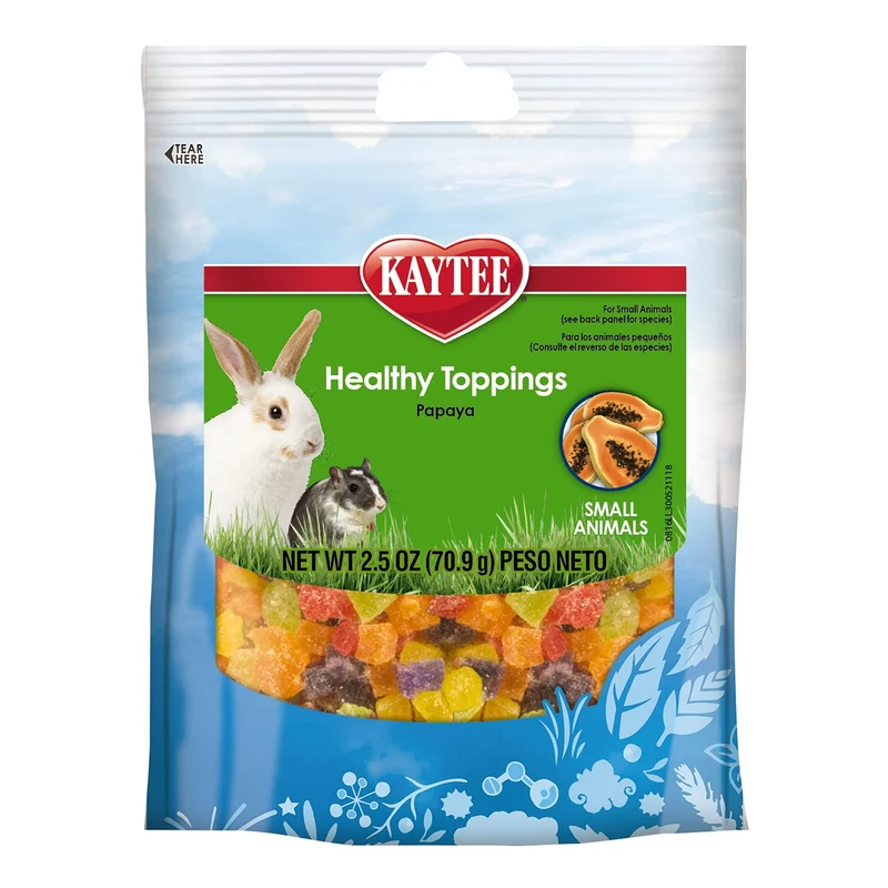 Kaytee Fiesta Toppings Papaye – Friandises saines pour petits animaux (2,5 oz)