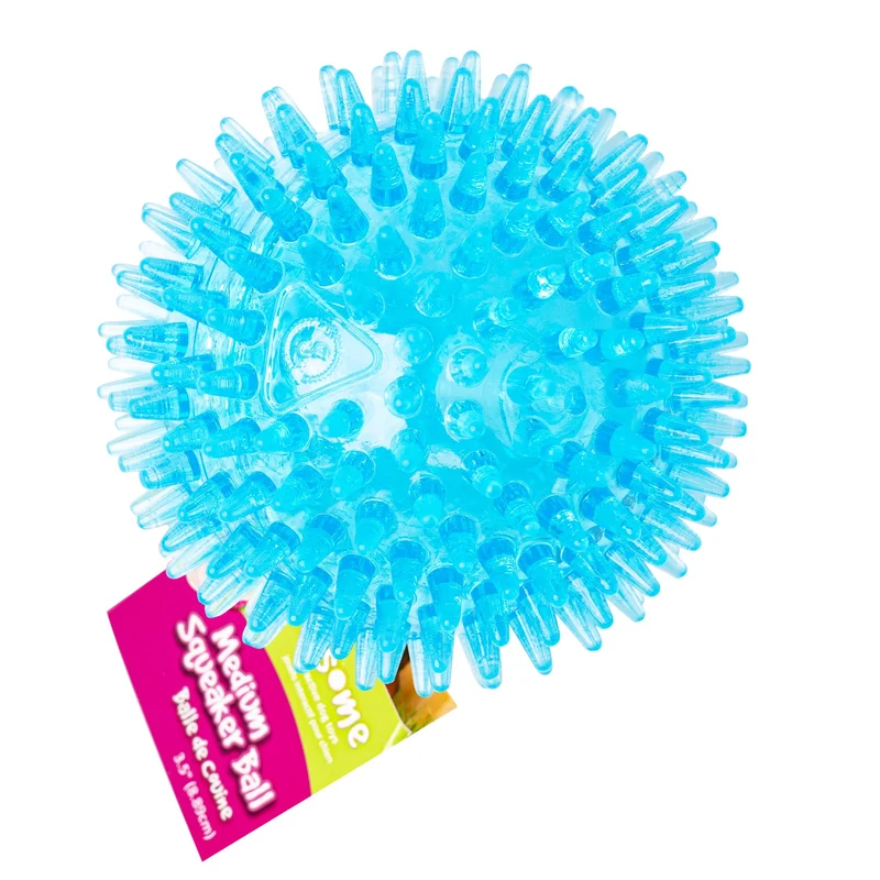 Gnawsome Balle Siffante 3,5 po pour Chiens de Taille Moyenne – Couleurs Variées