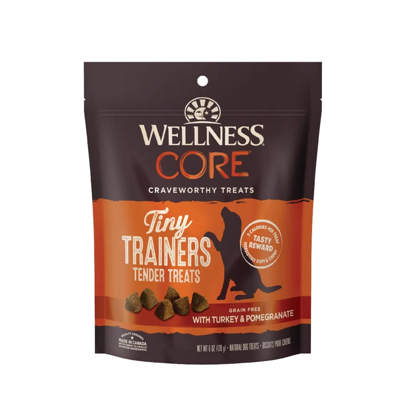 Wellness CORE Tiny Trainers: Friandises Dinde et Grenade Sans Céréales — Entraînement Chien, Sac 170 g
