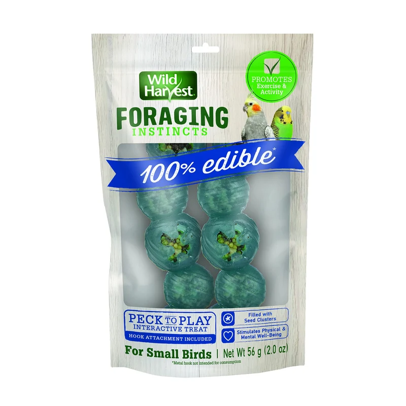 Wild Harvest Peck n’Play – Friandise interactive pour petits oiseaux, 2 oz