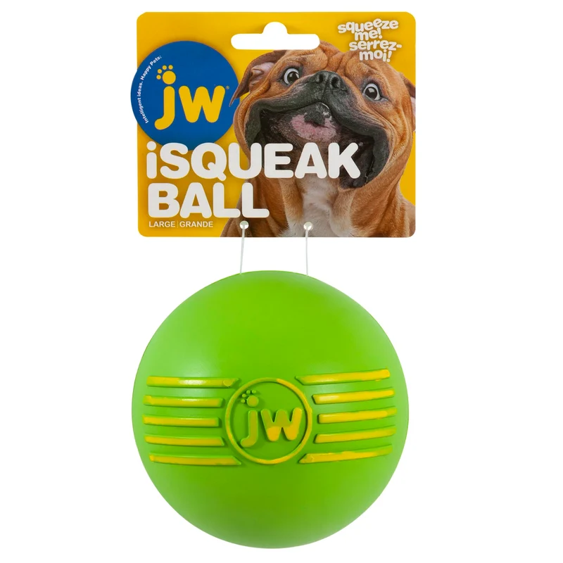Balle Sifflement JW pour Chien – Grand Modèle, Couleurs Variées