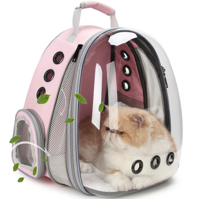 LOLLIMEOW Sac à dos porte-chat bulle extensible — Approuvé en cabine jusqu’à 16 livres