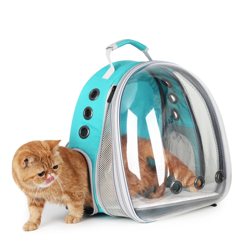 LOLLIMEOW Sac à dos porte-chat bulle extensible – Transport sûr pour chats et petits chiens, approuvé avion