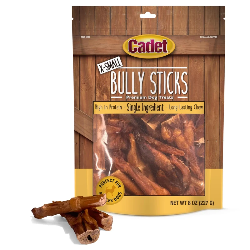 Cadet Batonnet de Boeuf pour Chiots Extra-Petits – Sans Cuir Brut, Longue Duree, 226 g