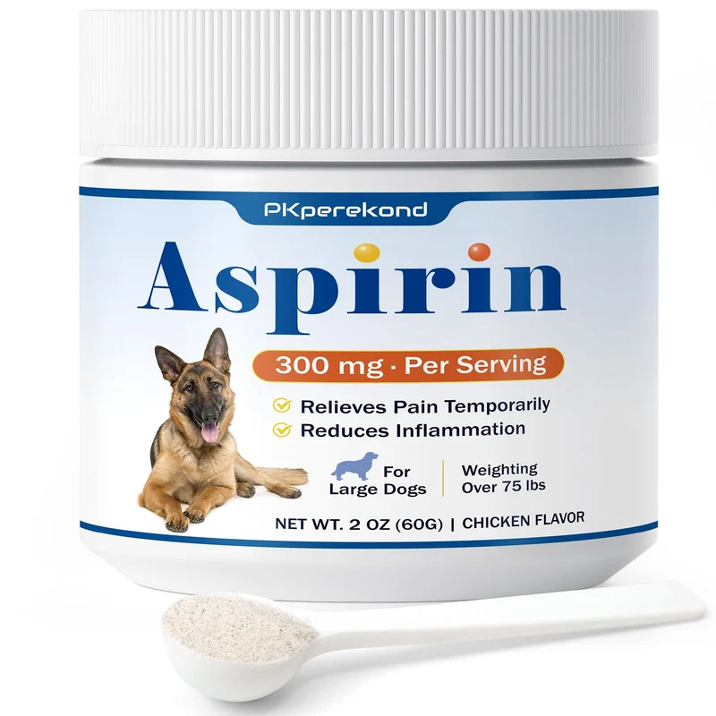 PKperekond Poudre d'Aspirine pour Grands Chiens — Confort Potentiel, Goût Poulet, Mobilité