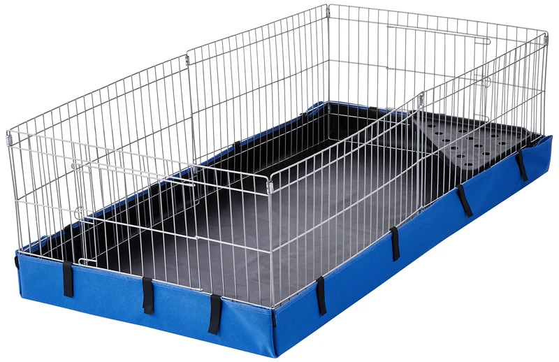 Amazon Basics – Habitat pour petit animal intérieur/extérieur avec fond en toile bleu