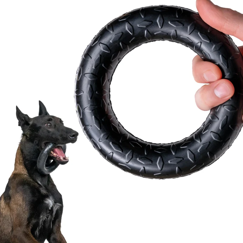 Monster K9 Anneau Indestructible – Jouet Chien Durable en Caoutchouc Naturel, Fabriqué aux États-Unis