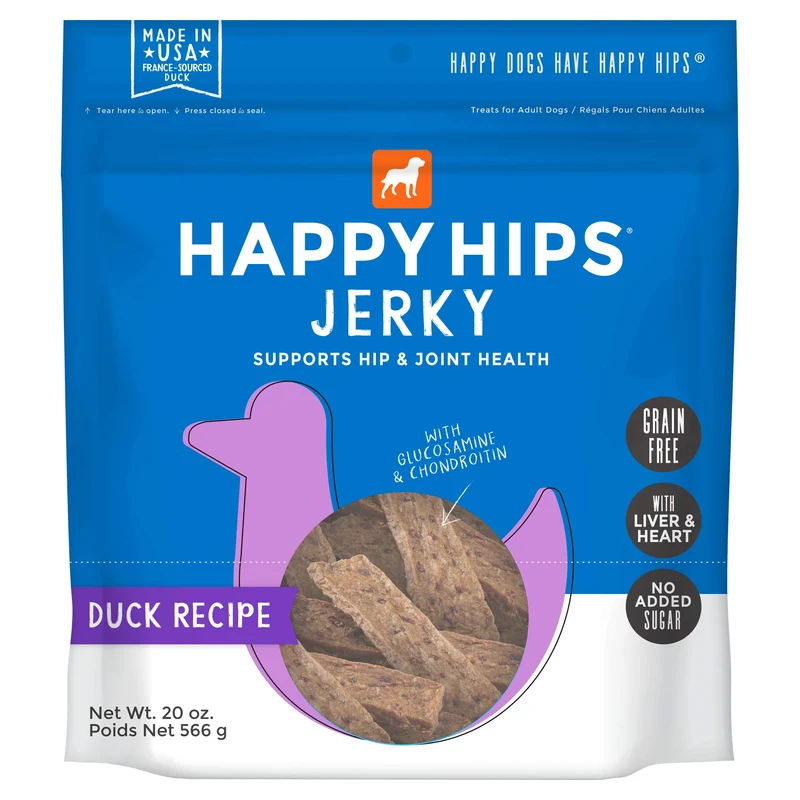 Friandises Happy Hips au Canard pour Chiens — Sachet 20 oz
