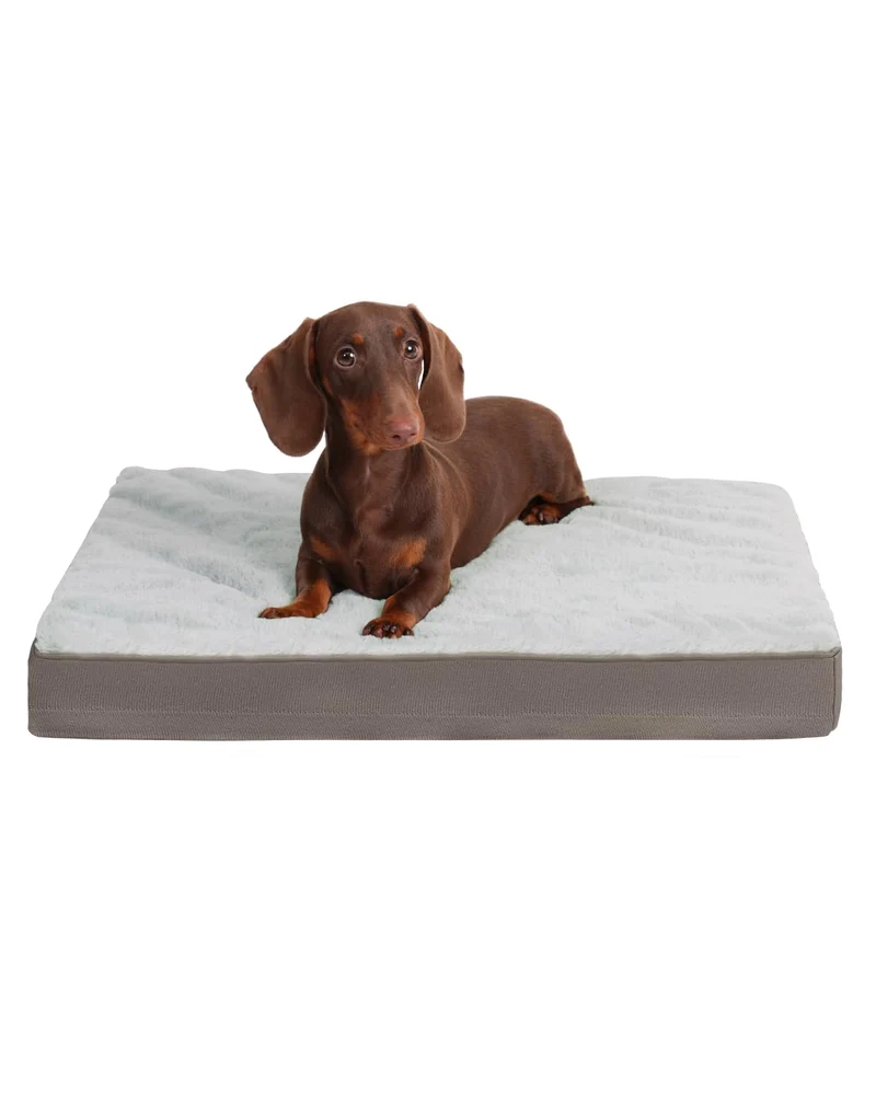 KSIIA Panier orthopédique pour chien – Couchage imperméable Deluxe 53 x 33 cm Gris
