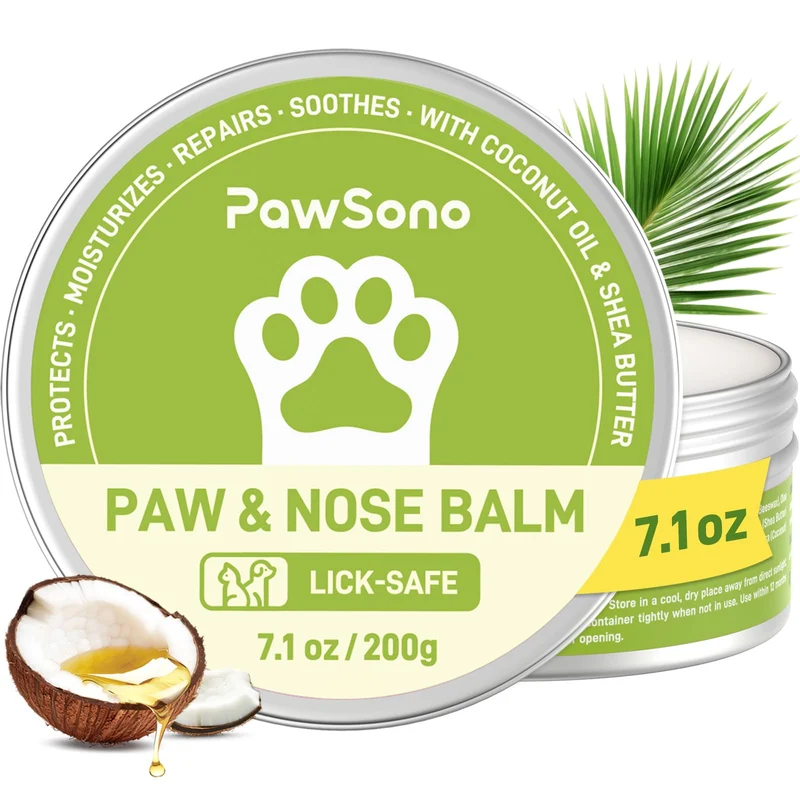 PawSono Baume Lick-Safe pour Pattes et Nez | Huile de Coco | 200 g