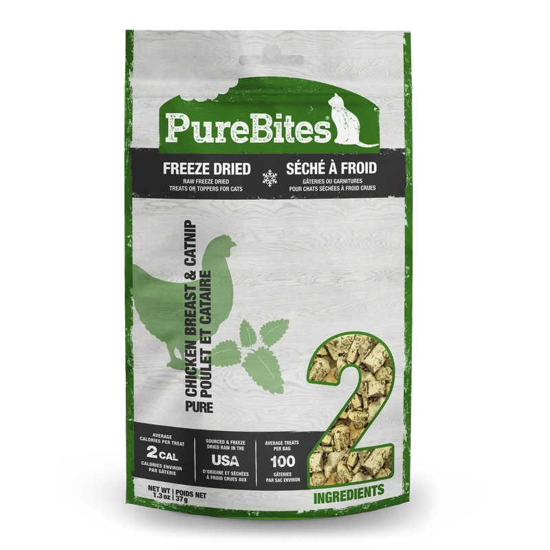 PureBites Freeze Dried Cat Treats - Chicken & Catnip (37g)