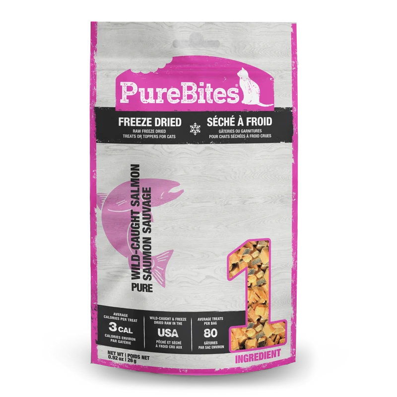 PureBites Freeze Dried Cat Treats - Salmon (26g)
