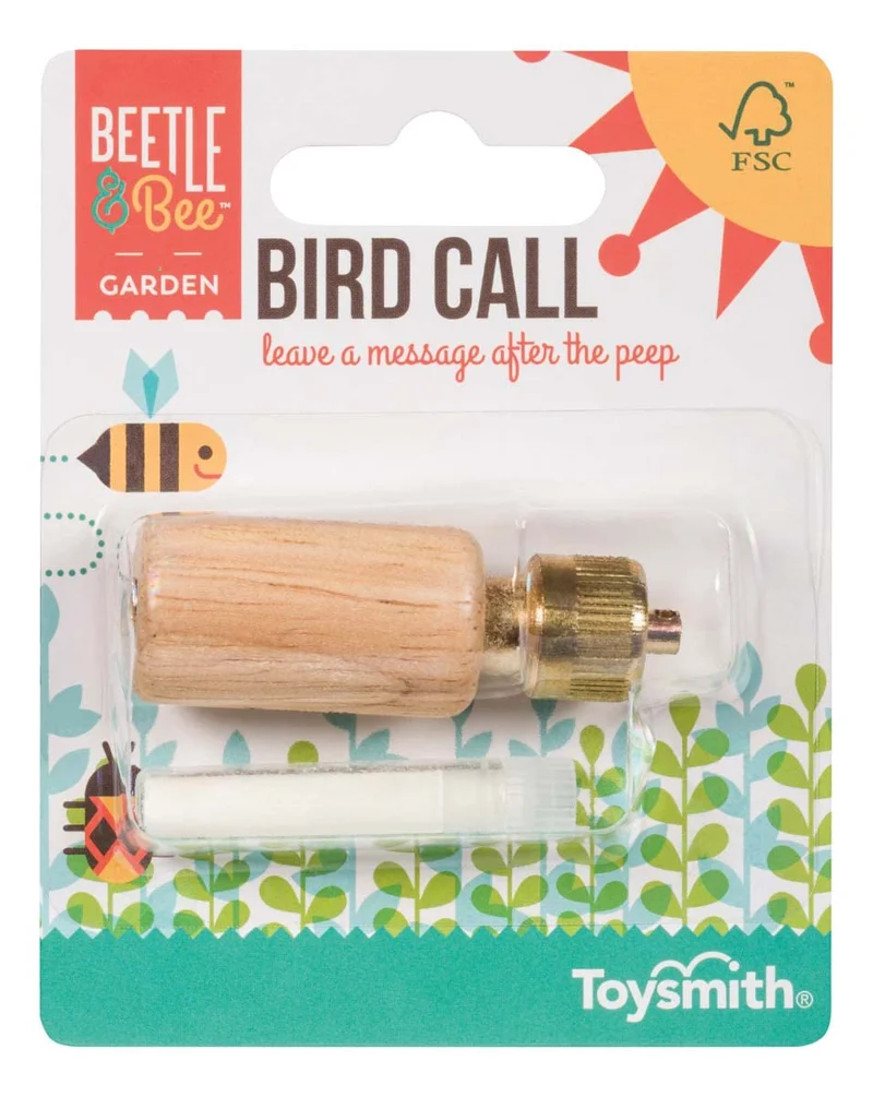 Toysmith Sifflet d'oiseaux Beetle & Bee – FSC Certifié, Jeu d’Extérieur
