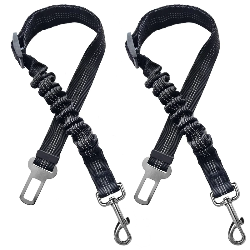 Yiaizhuo 2 harnais voiture chien chat – Ceinture sécurité anti-choc reglable