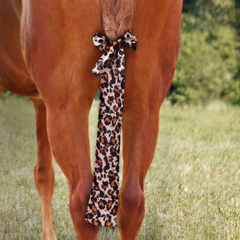 Sac de Queue Extensible Harrison Howard – Respirant, Léopard, 22 pouces – Protégez et Sublimez le Crin lors du Grooming