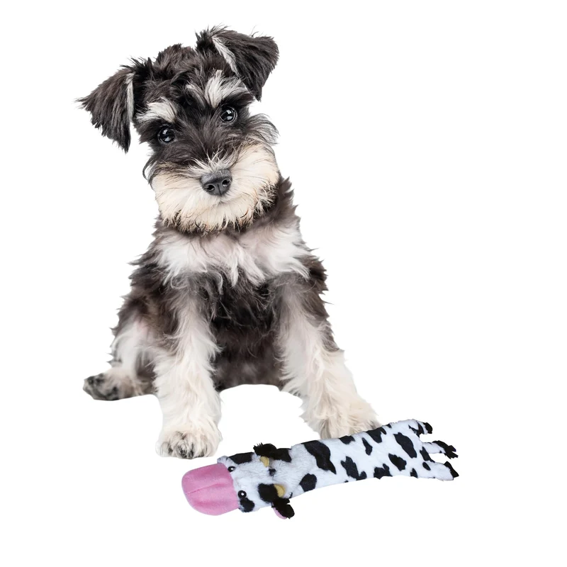 SPOT Skinneeez Crinklers Cow – Jouet pour chien sans bourrage, bruits et couinement, 14 pouces